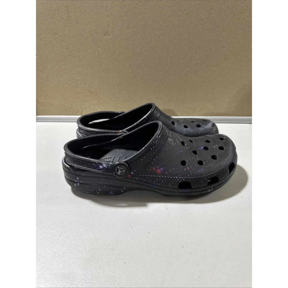 Classic Crocs Out of this world ll Unisex Clog Black painted Size M 9 / W 11